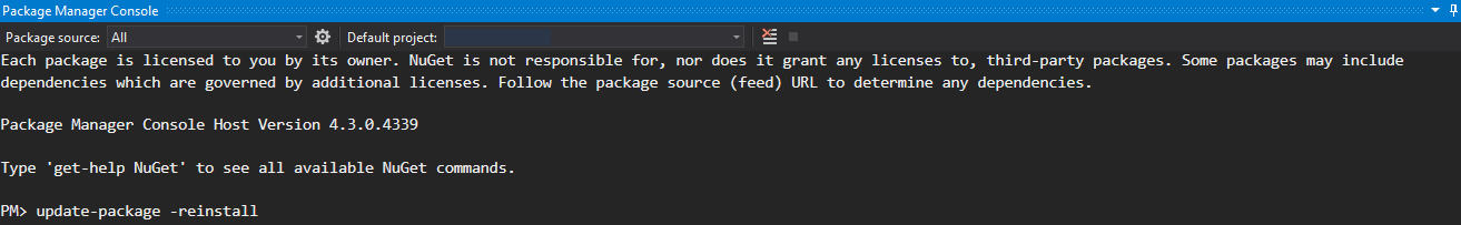 package-manager-console-reinstall
